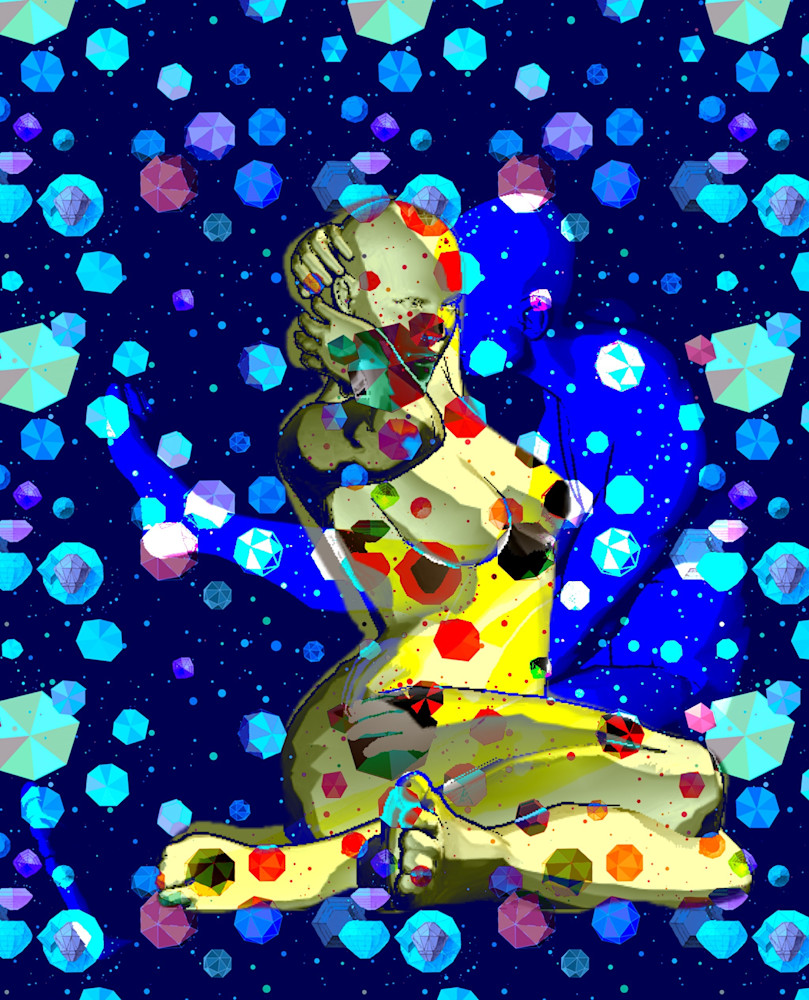 Woman in Bubbles: Shop Digital Art Prints/ Paula Acheson Art 
