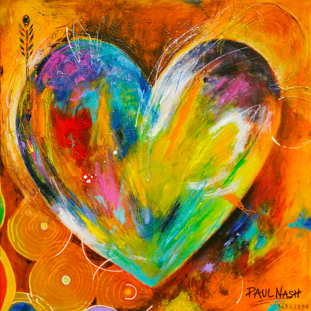 Playful Heart T Shirt Art | Paul Nash Art