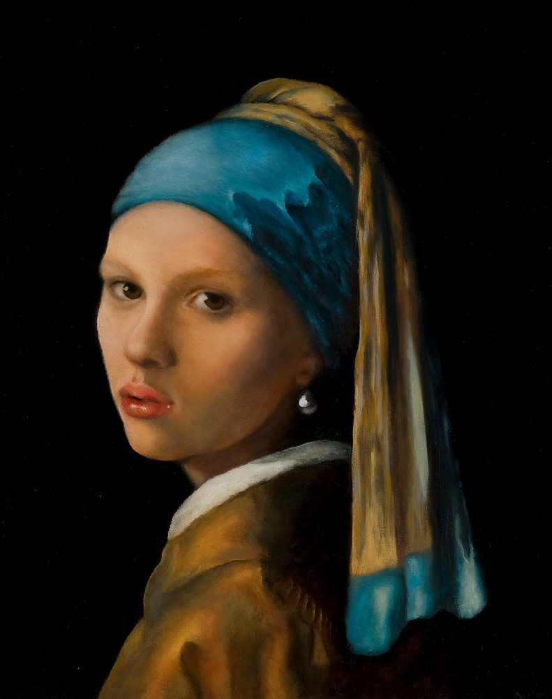 Pearl by Nancy Conant is after Vermeer Girl With The Pearl Earring