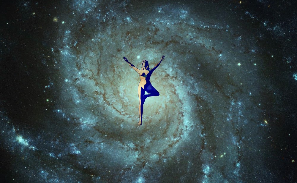 Yoga in the Galaxy:  Shop Digital Art for the yoga studio/Fine Art and Merchandise 