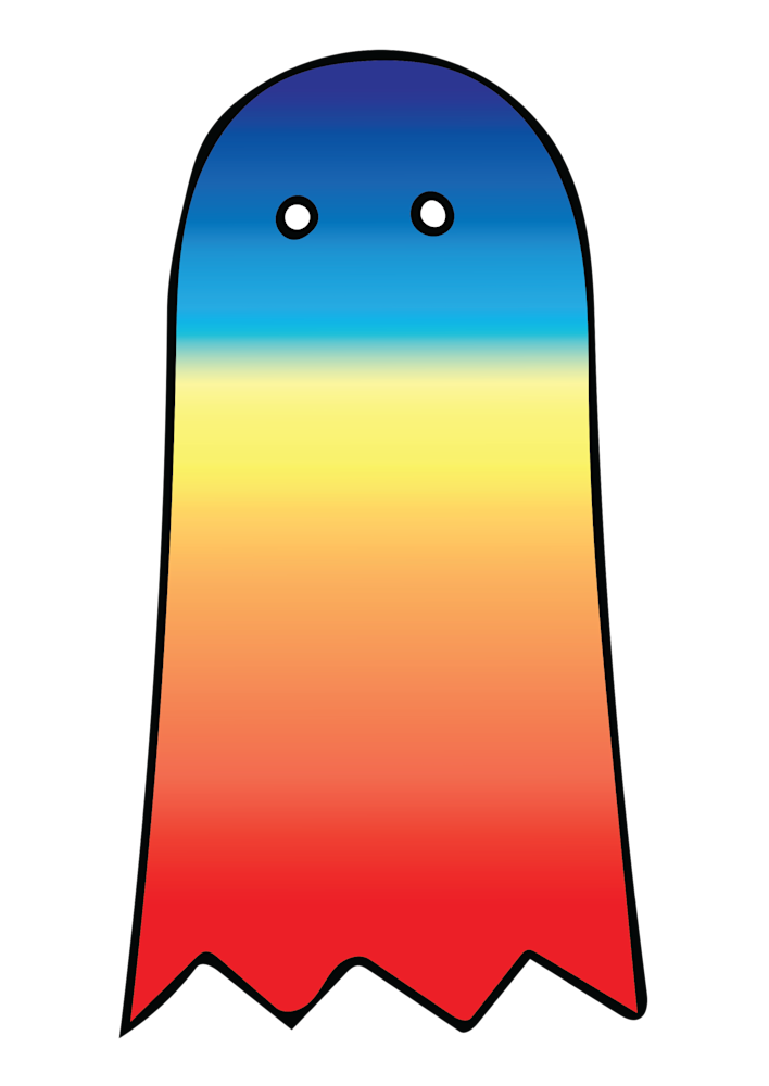 Gradient Ghost Art | Mikey Rioux