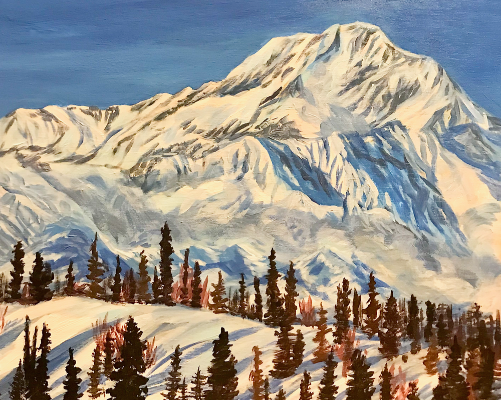 The Great One   Winter Art | Amanda Faith Alaska Paintings / Estuary Arts, LLC