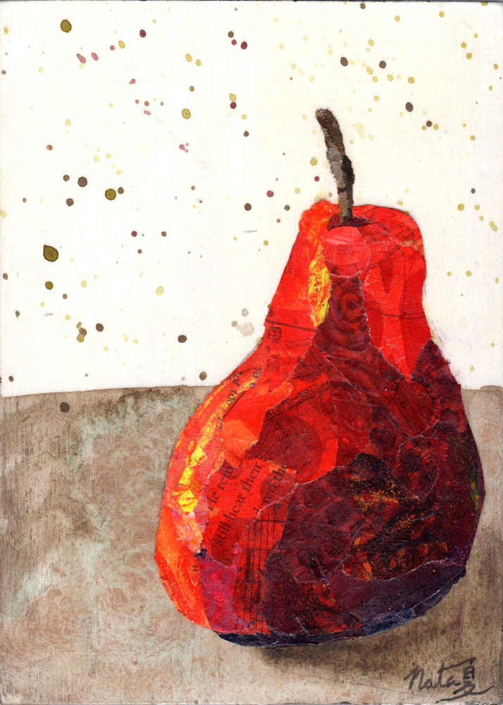 The Red Pear: Bartlett Art | Poppyfish Studio