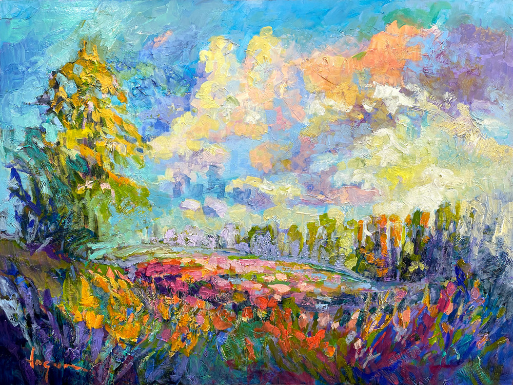 Oversize Landscape Painting, Wall Art by Dorothy Fagan