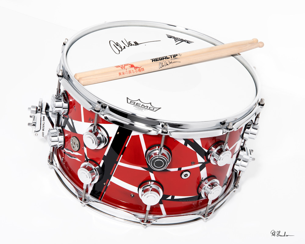 Alex Van Halen custom DW Drums snare drum