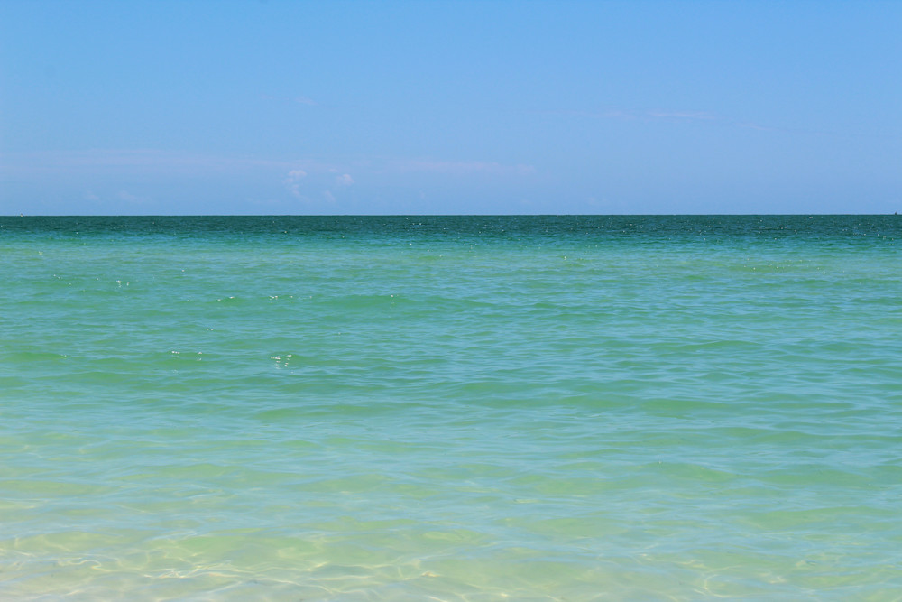 Anna Maria Island Nothing But Emerald Ocean Blue Sky Art10 Photography Art | PixByNic Photography LLC