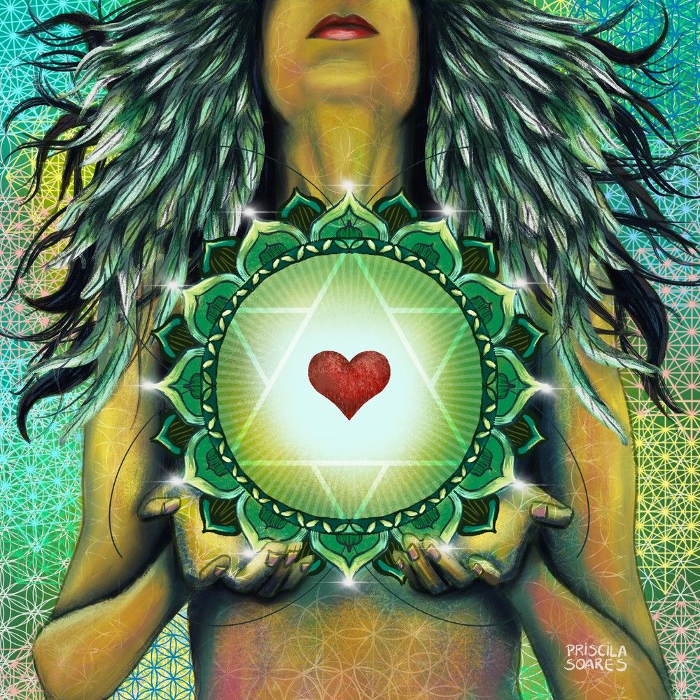 Heart Chakra Art | Priscila Soares 