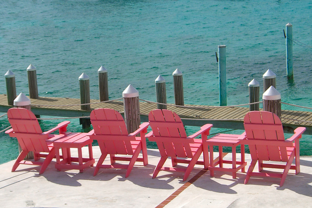Pink Chairs   Bahamas Photography Art | Press1Photos, LLC