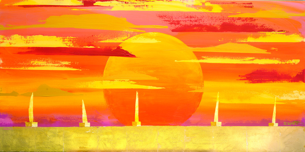 Sunset Sail  Art | benbonart