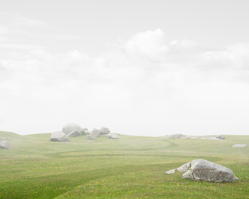 A contemporary photograph of a path through a field in Ireland by Mia DelCasino