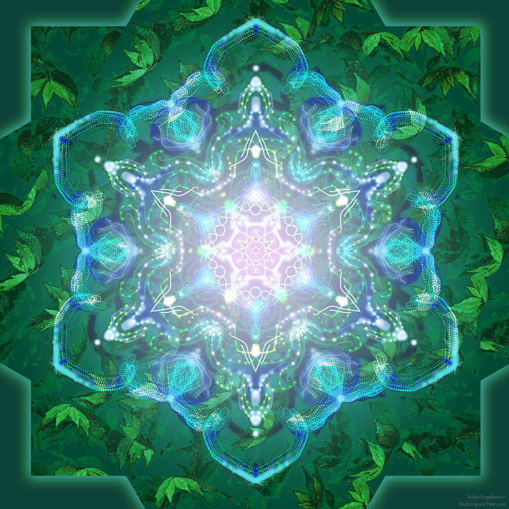 Green Mandala Art | Studio SpaceTime