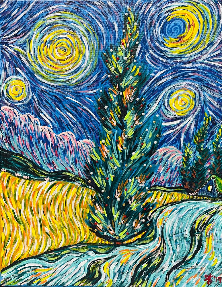 Cypress Tree Art | Anthony Joseph Art Gallery