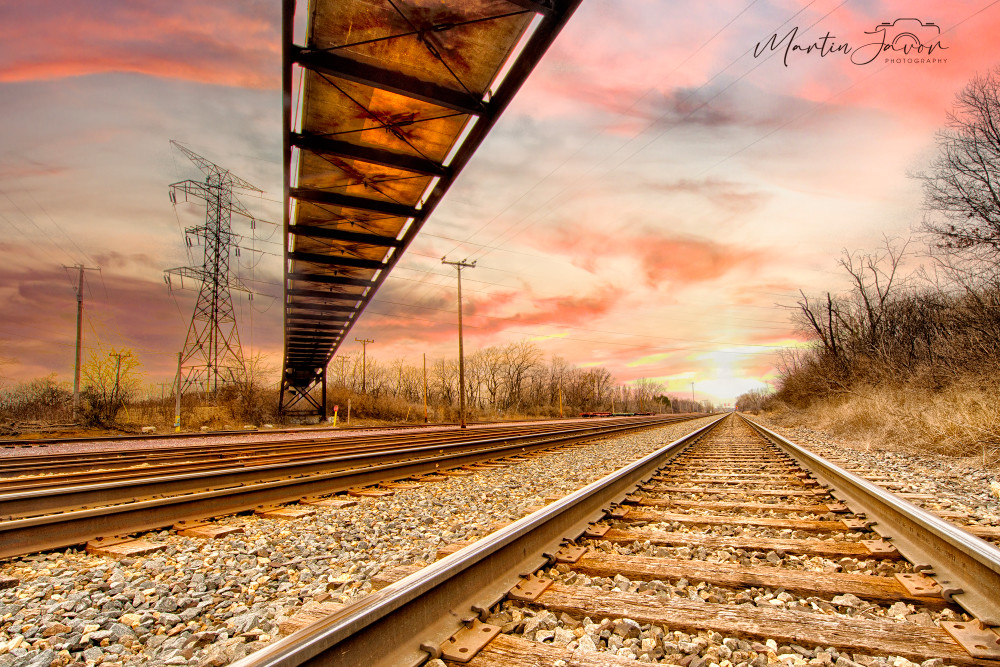 Bridge & Track   Horizontal View Photography Art | Martin Javor Photography, LLC