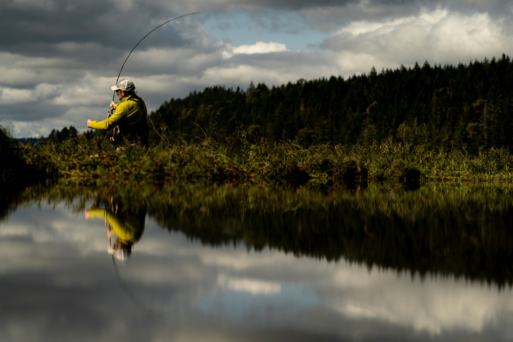 Sound Reflections Photography Art | Emerald Water Anglers