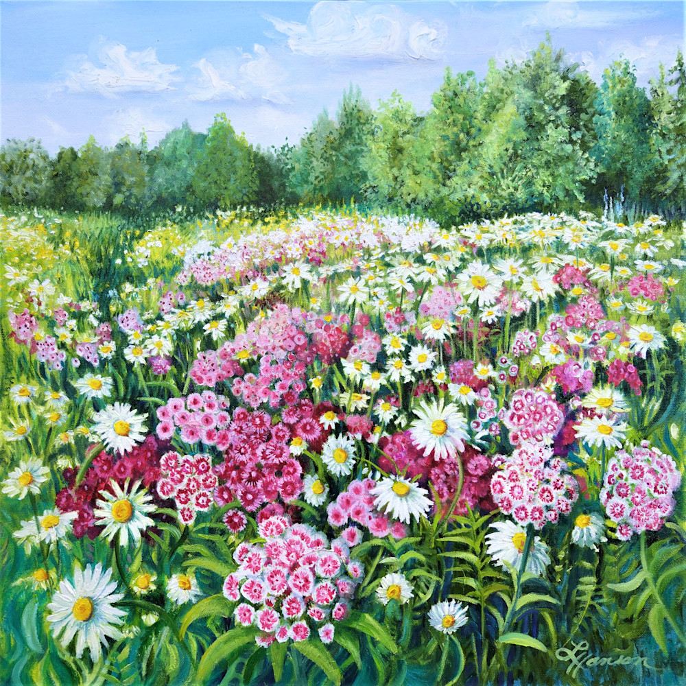 Flowers Make Me Happy Art | Leanne Hanson Art