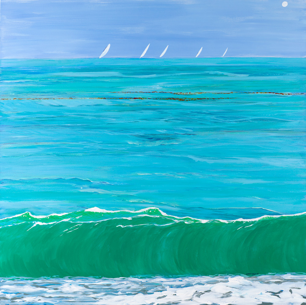 Tranquil Sails Butterfly Beach Santa Barbara Art | Pamela Trueblood Fine Art