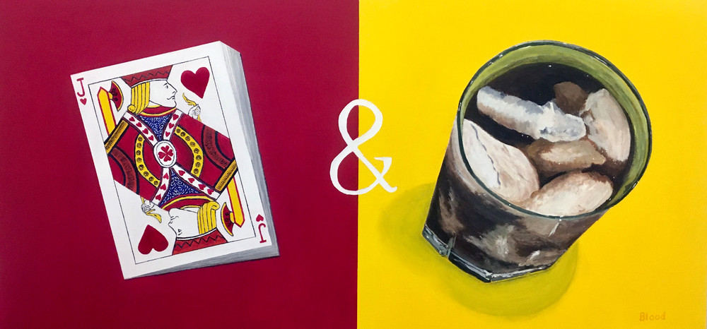 Jack and Coke pop art print by Tom Blood
