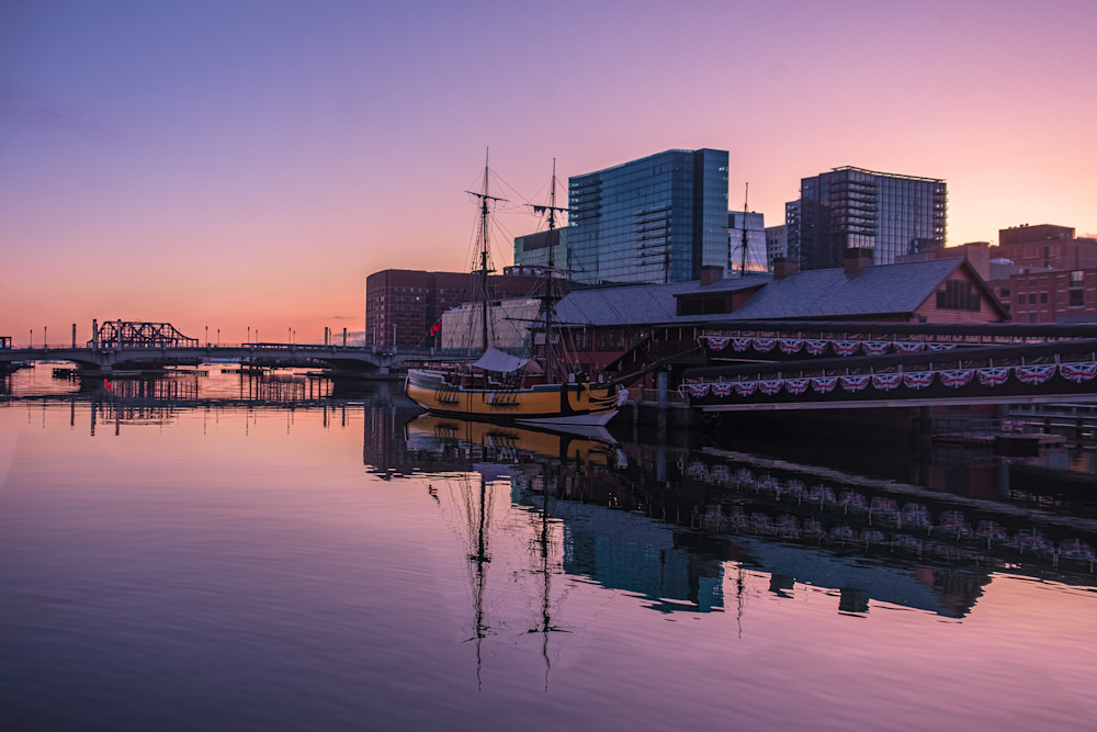 Pastel Sunrise Boston Seaport  Photography Art | Morgane Mathews Fine Art Photography