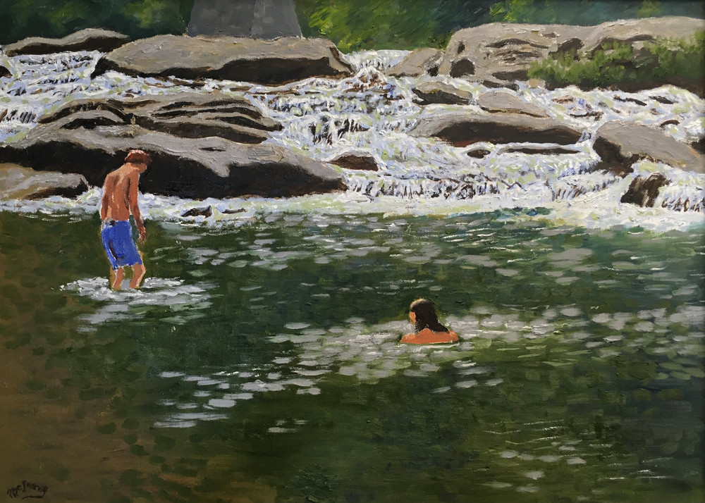 Swimmers At Audra Park Art | JoemcInroy