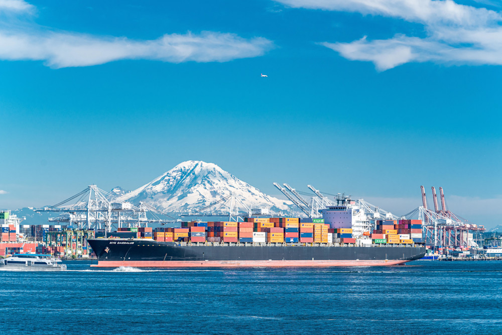 Majestic Mount Rainier Logistics Photography Art | kramkranphoto