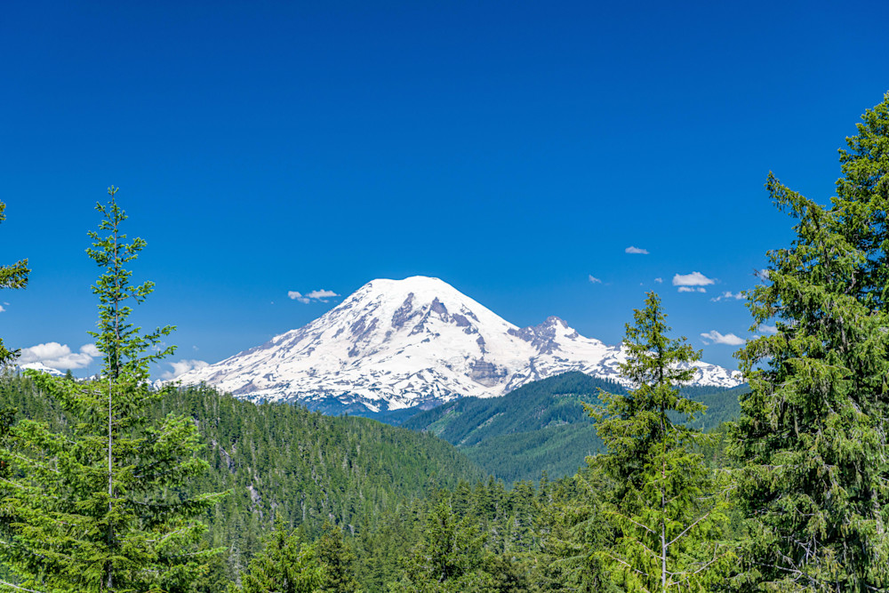 Snowy Slopes Of Mount Rainier Photography Art | kramkranphoto