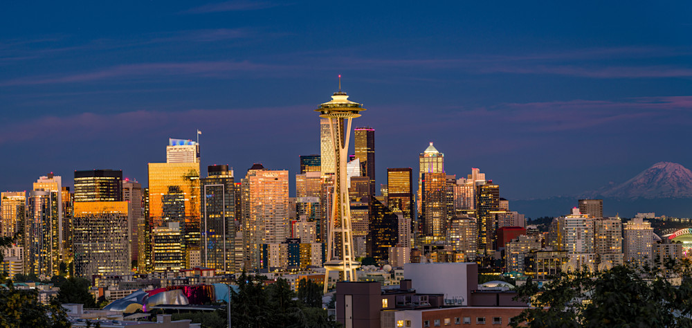 Seattle City Lights Start To Flicker Photography Art | kramkranphoto