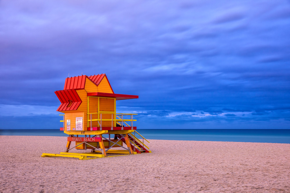 Life Guard Station 8th Street 83 A3543 Miami Beach Fl Usa Photography Art | Clemens Vanderwerf Photography