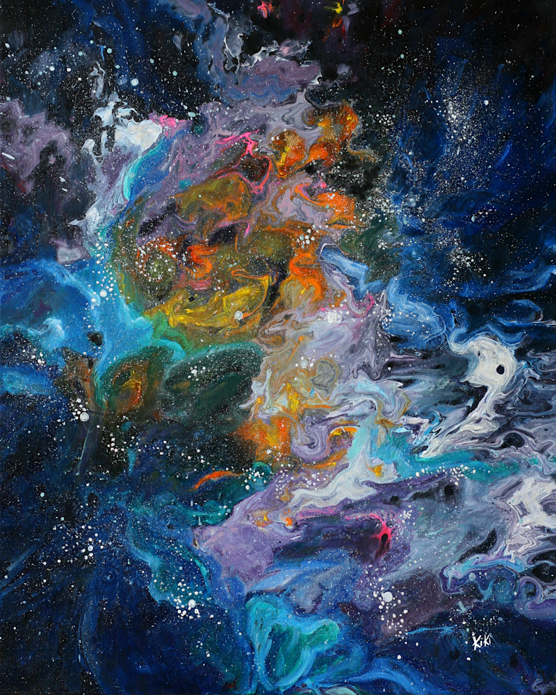 KIKI.GALLERY |  Fine Art Oil Painting, Galaxy Dream, by Kiki Kiana