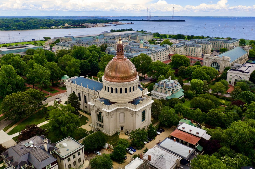 Naval Academy Chapel Dome   Reborn Art | Jeff Voigt Owner/Aerial Photographer