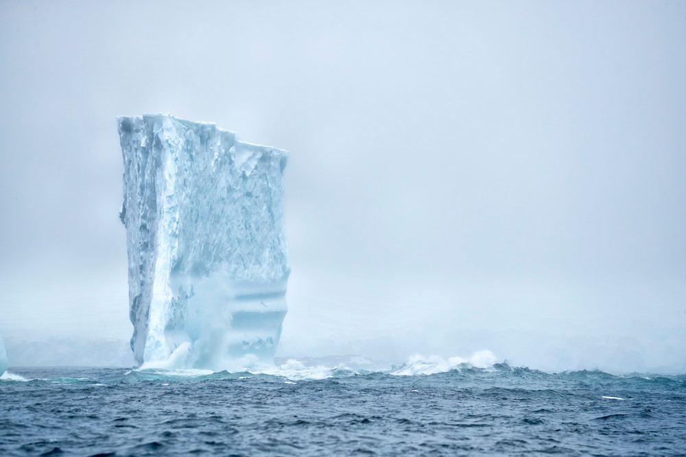 Iceberg In The Mist A3 I0274 Anver Island Antarctica Photography Art | Clemens Vanderwerf Photography