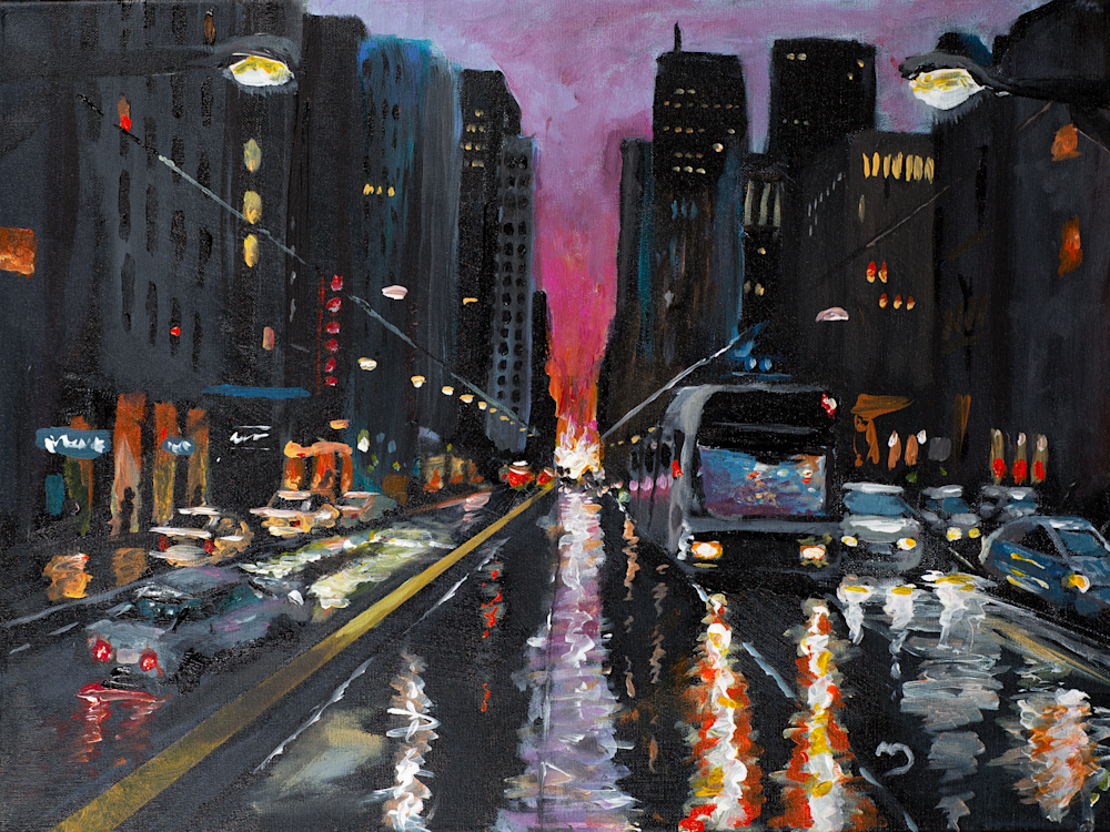 Downtown Commute Merch Art | Matt Dawson Art