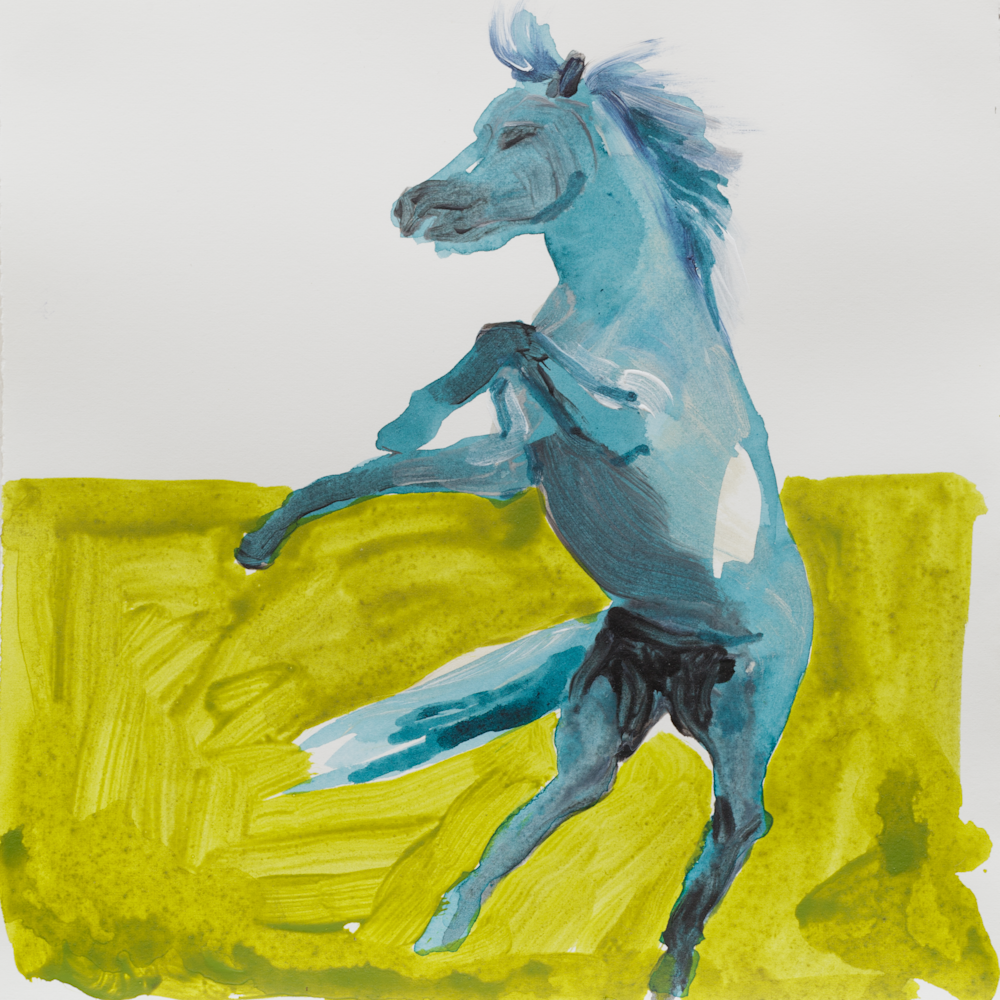 Follow The Wild, Blue Pony Art | Trine Churchill