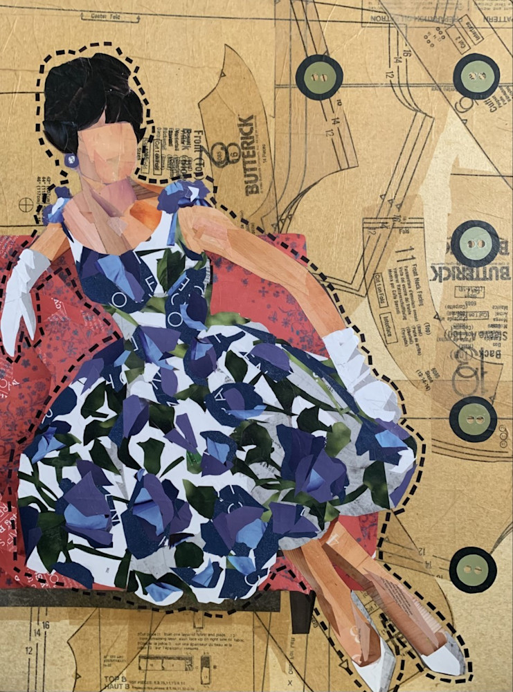 Lady On Sofa Art | Kathy Saucier Art
