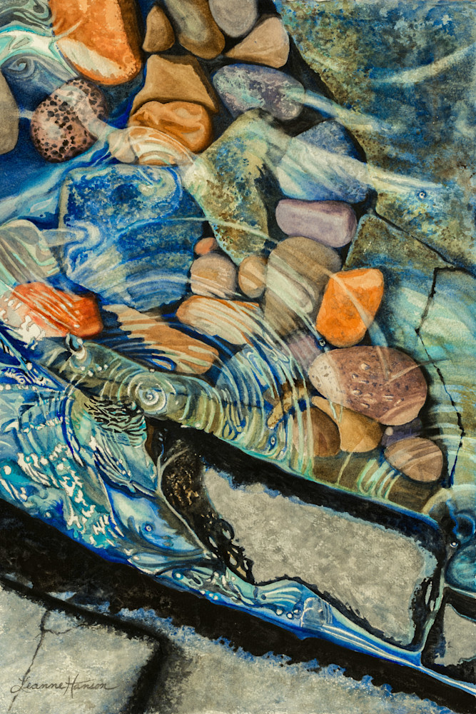 Rocks And Ripples Ii Art | Leanne Hanson Art