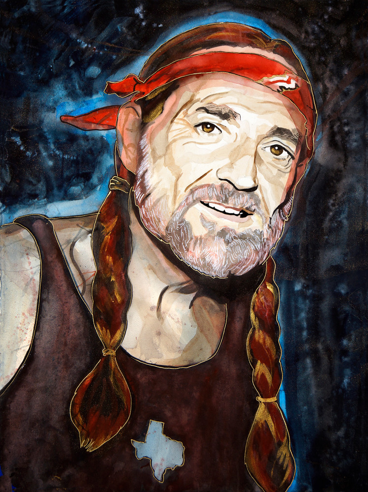 Willie Nelson (Life Force Series) Art | galleryy