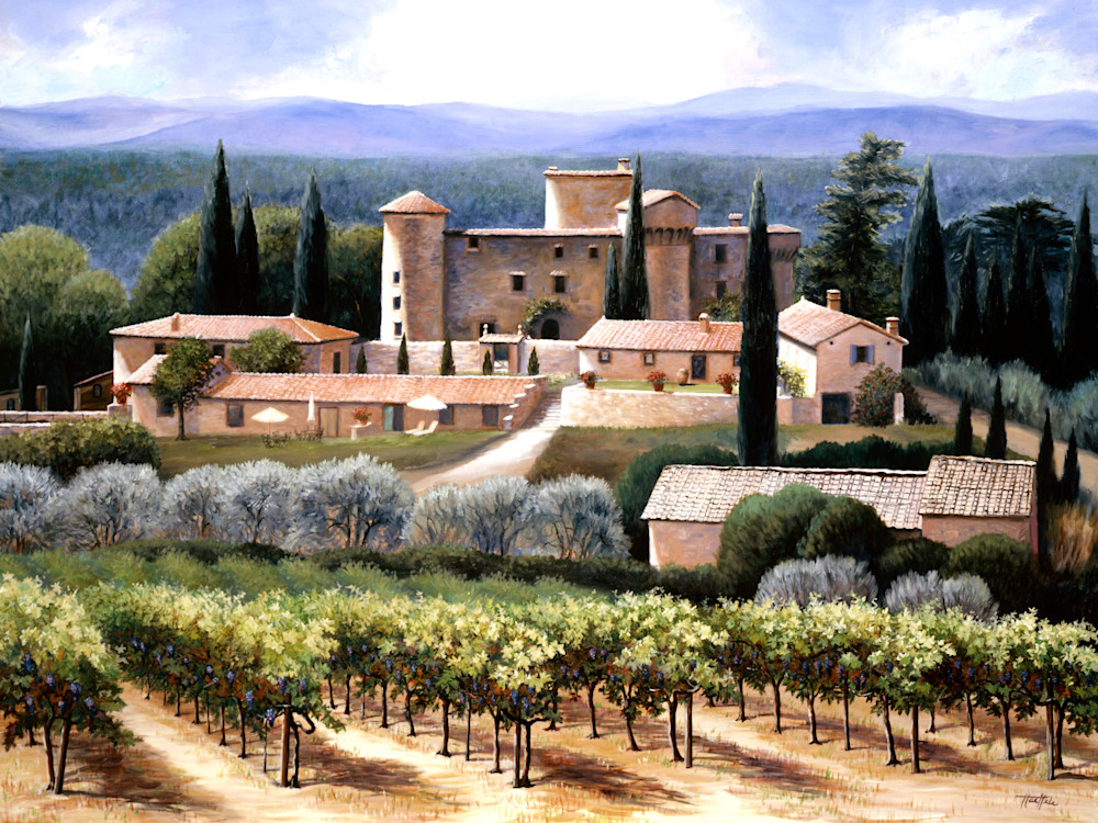 Chianti Vineyard Heaven Art | Oilartist - Haeffele Fine Art