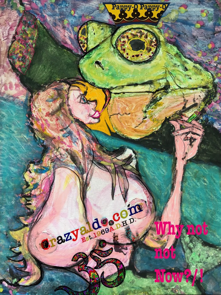 Mermaid Frog Art | crazyaldo.com