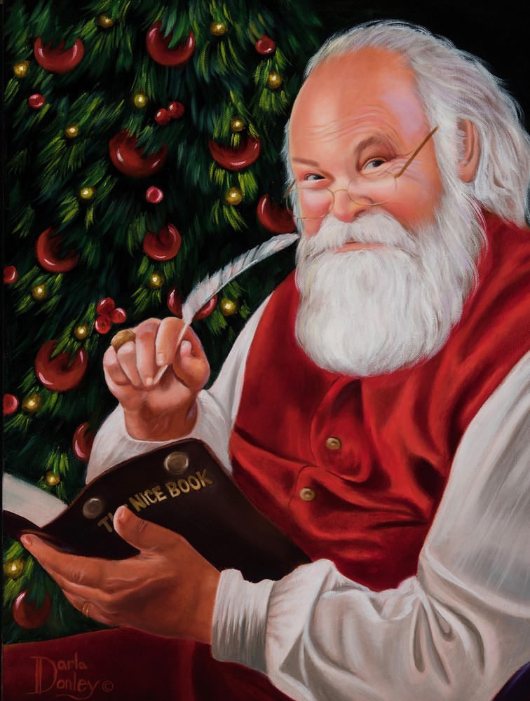 The Nice Book   Santa Art | darladonleyart