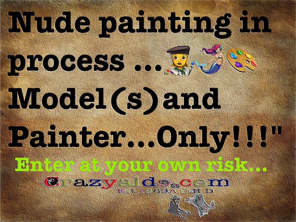 Model And Painter Only (Disclaimer) Art | crazyaldo.com