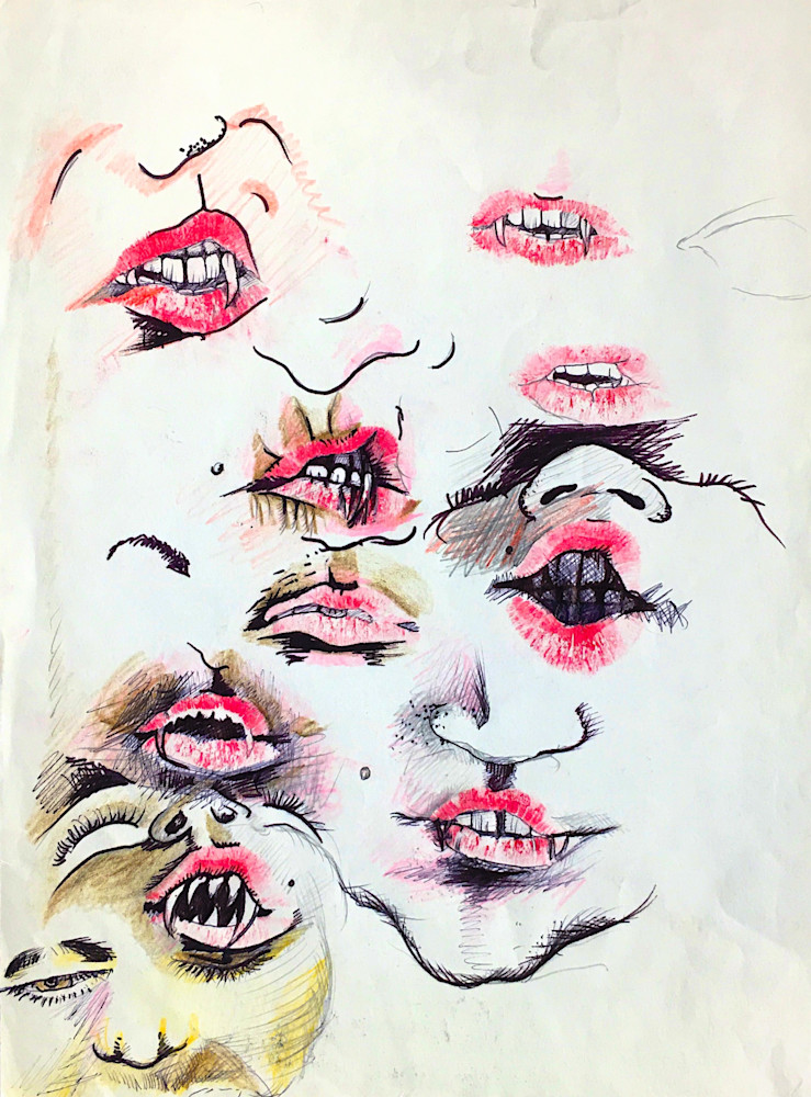 Vampire Mouths Art | annewhitehurst