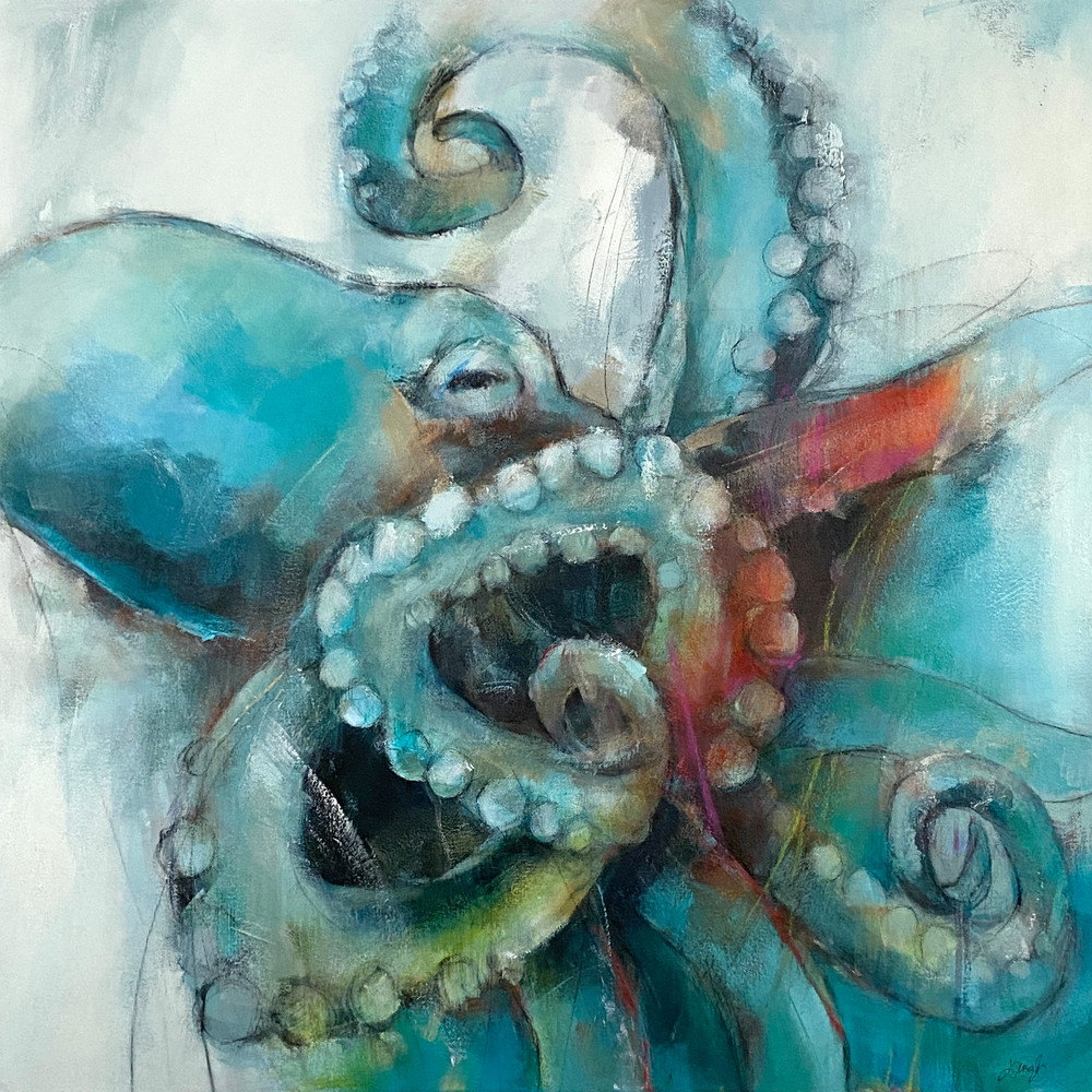 Dreamy octopus fine art reproduction