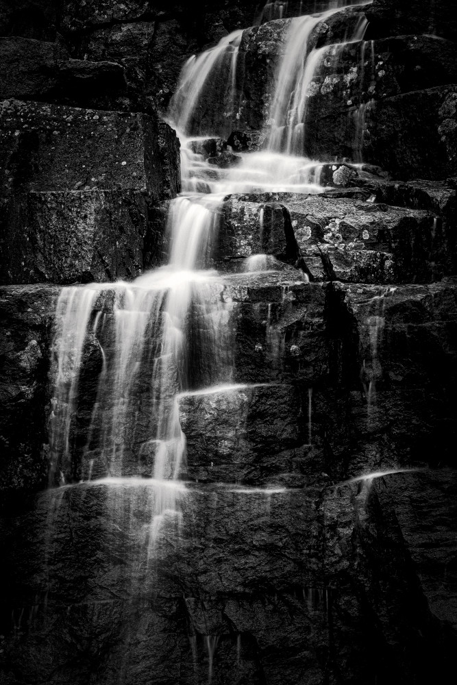 Waterfall, along road, Acadia National Park, Maine