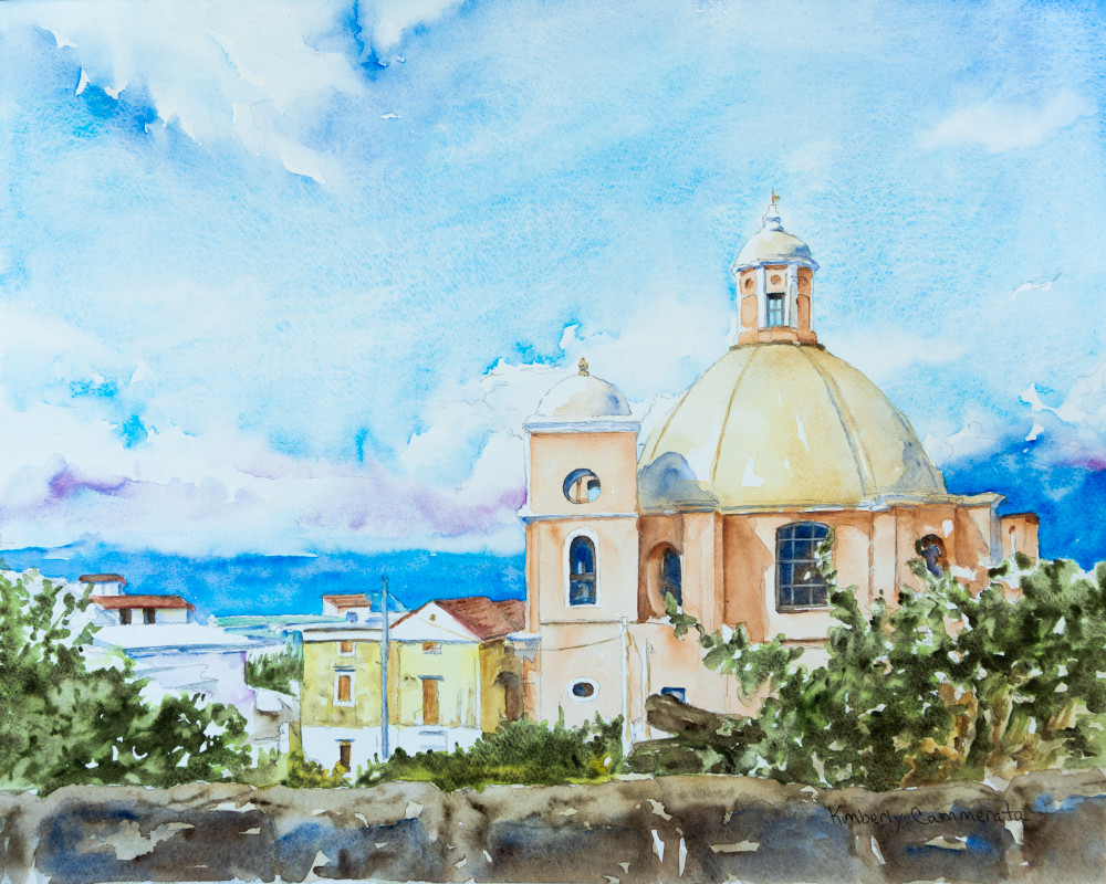 Vico Equense, Campania Art | Kimberly Cammerata - Watercolors of the Sun: Paintings of Italy