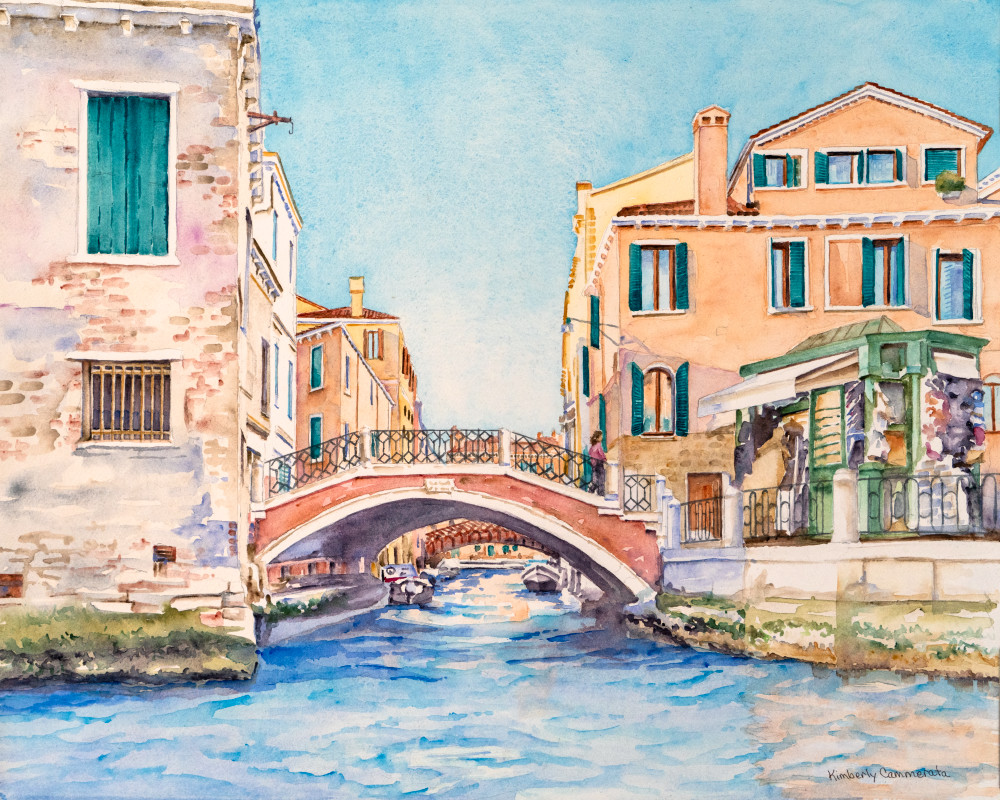 Ponte San Pantalon, Venezia Art | Kimberly Cammerata - Watercolors of the Sun: Paintings of Italy