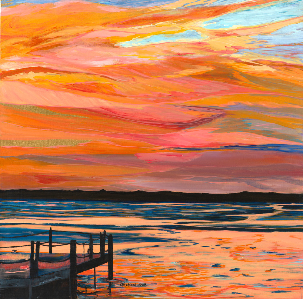 Skies Aflame At Key Largo Art | Pamela Trueblood Fine Art