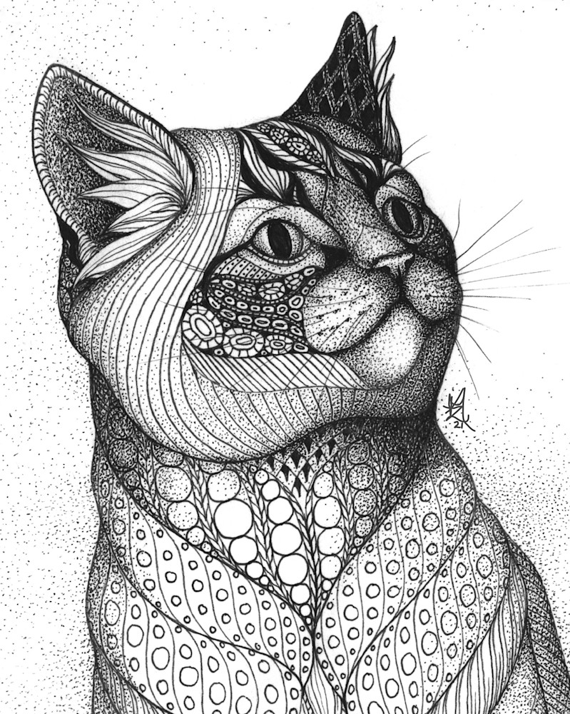 Grey Kitty Art | Kristin Moger "Seriously Fun Art"