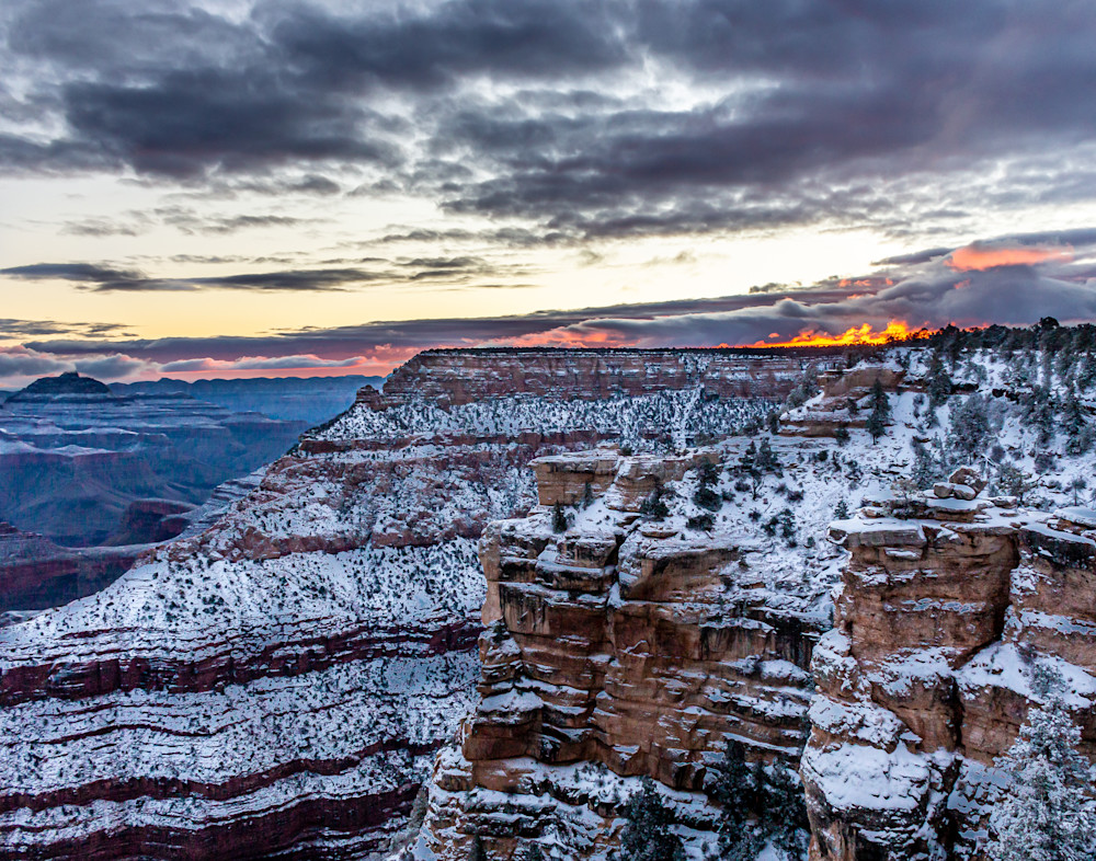 Fiery Dawn In The Grand Canyon  Photography Art | Catherine Balck Photography