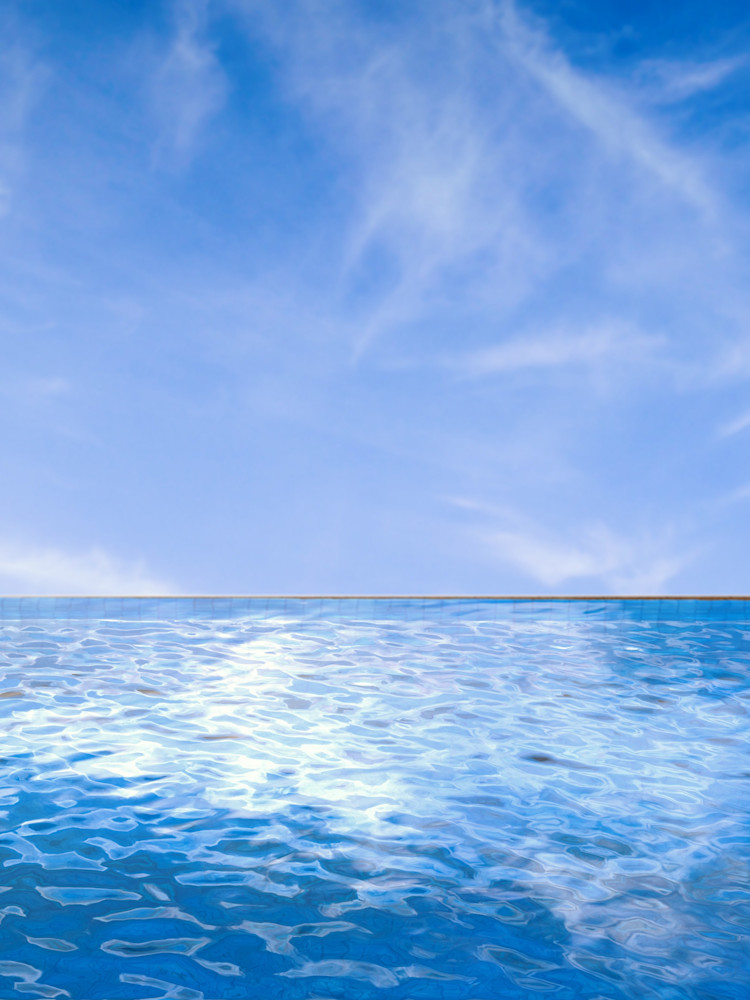 Abstract Blue Water (Vertical)  Art | Emerald Coast Art