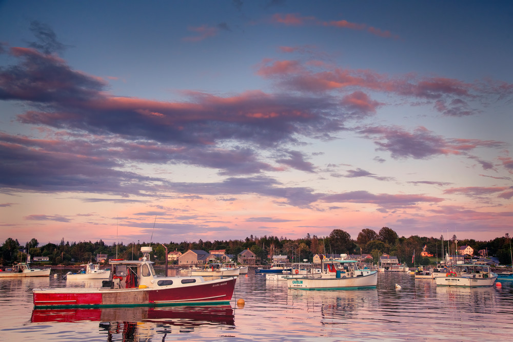 Bernard Harbor Sunset - Maine fine-art photography prints