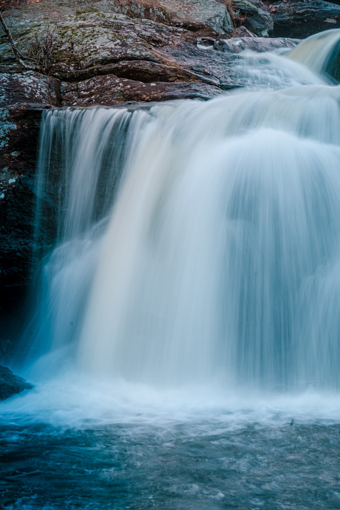 Chapman Falls Detail,Winter Waterfall Series Photography Art | Morgane Mathews Fine Art Photography